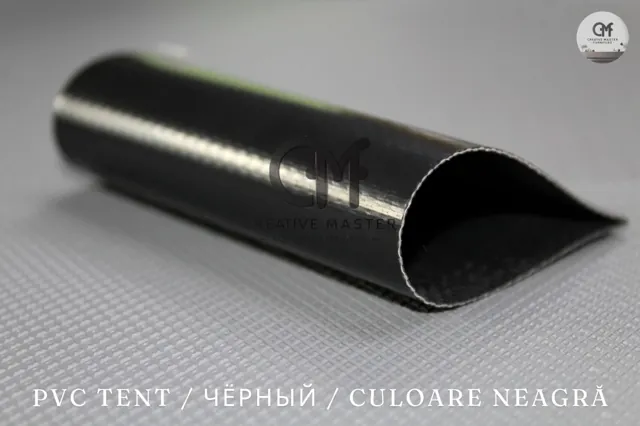 PVC-presenning — sort — foto 3