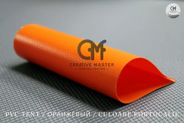 PVC-presenning — orange — foto 4